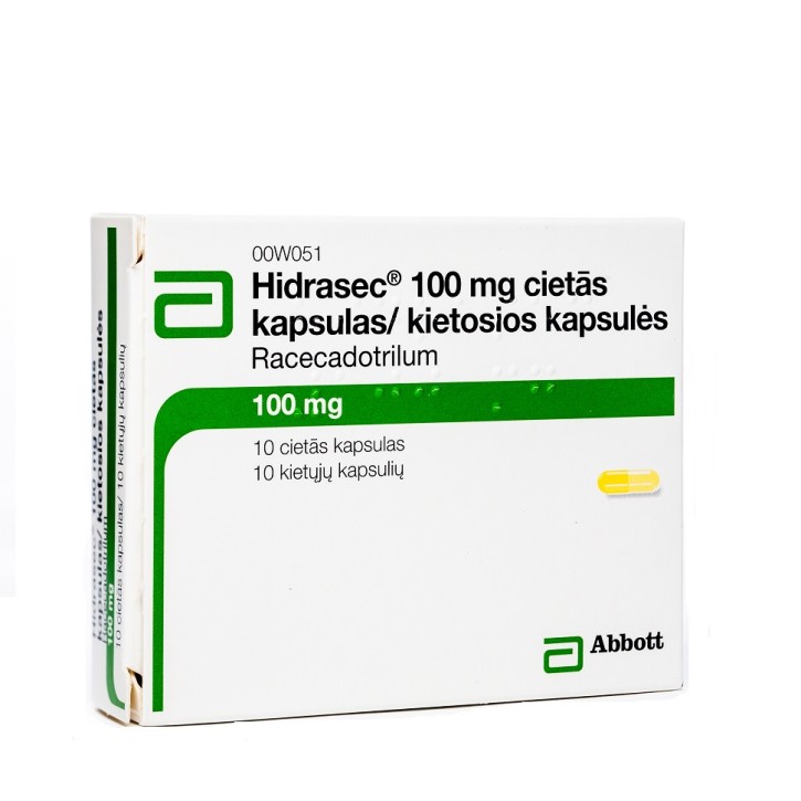 HIDRASEC 100 MG KAPSULAS N10